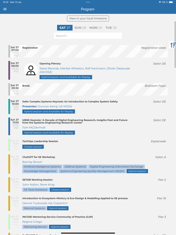 Screenshot #6 pour INCOSE Events