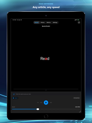 Speed Reader: RSVP Reading iPad screenshot