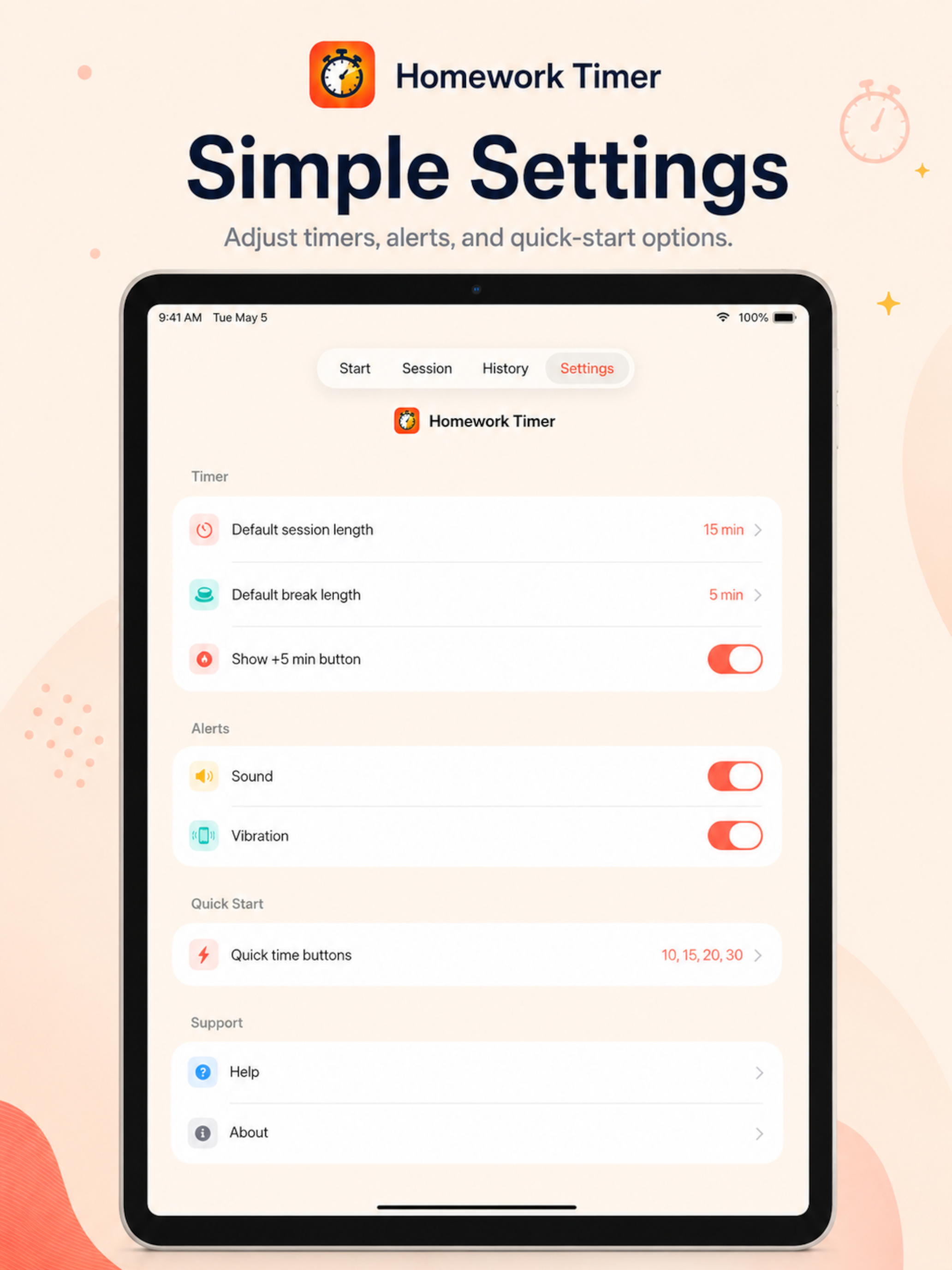 Homework Timer: Study Clock