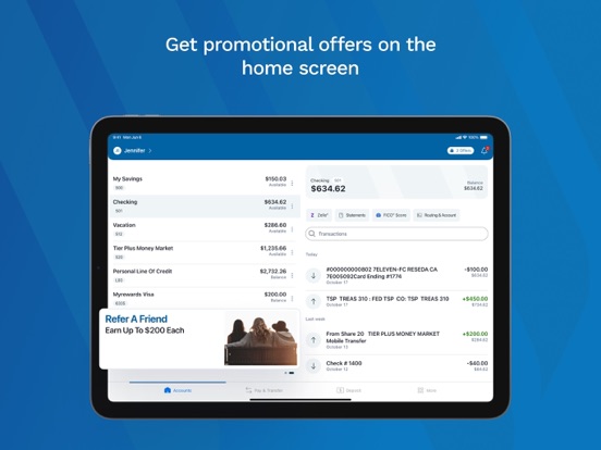 Wescom Financial Mobile iPad screenshot 4 - Finance app