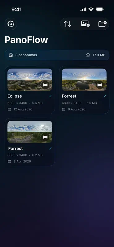 PanoFlow screenshot 1 of 4