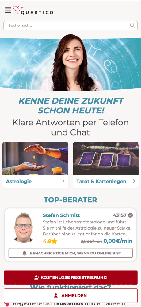 Questico: Lebensberatung screenshot 1