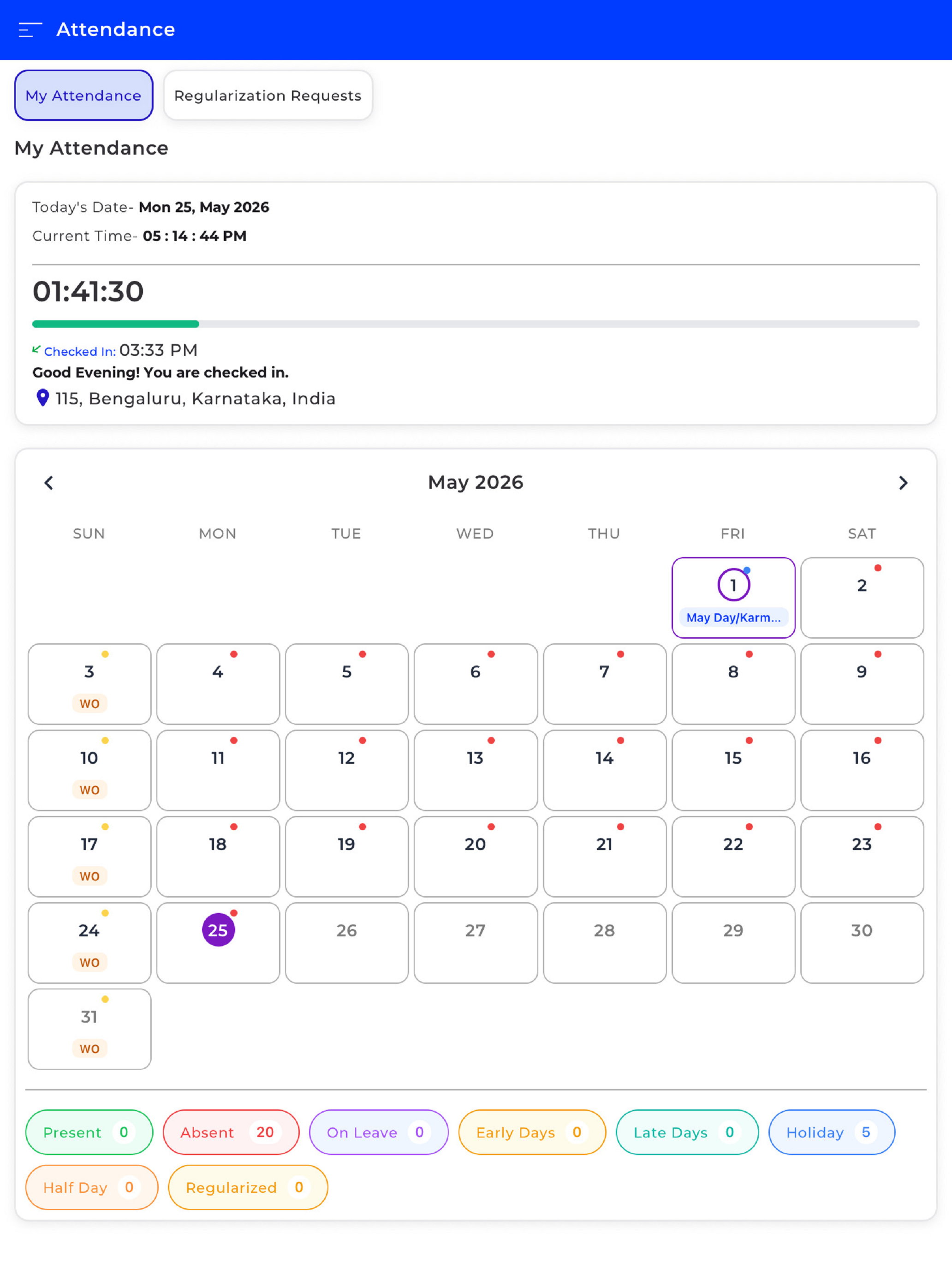 Vasavi Vidya Kendra HRMS screenshot 7