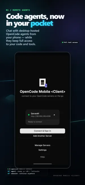 OpenCode-Mobile-Client screenshot 1