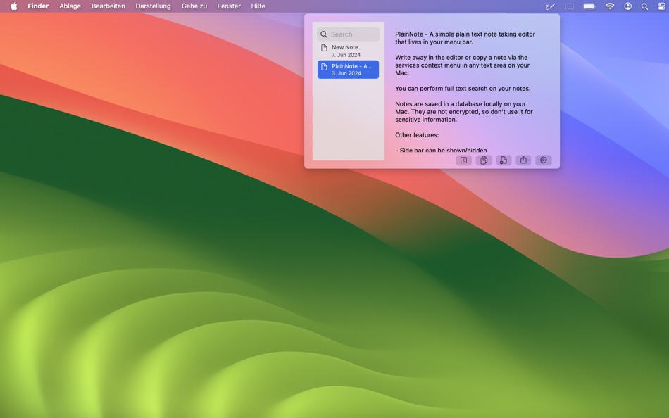 #1. PlainNote (macOS) 게시자: Peter Pfeifhofer