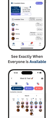 Meet'em: Availability Calendar screenshot