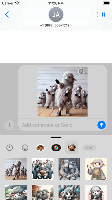 Funny Sheep stickers pack Screenshot