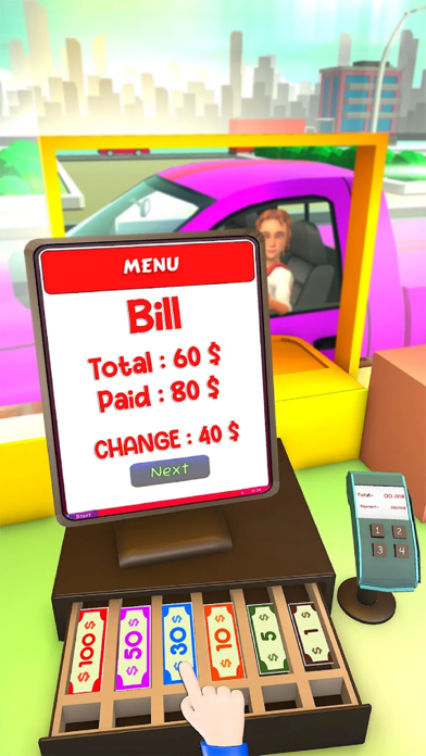 Screenshot #1 pour Food Simulator Drive thru Game