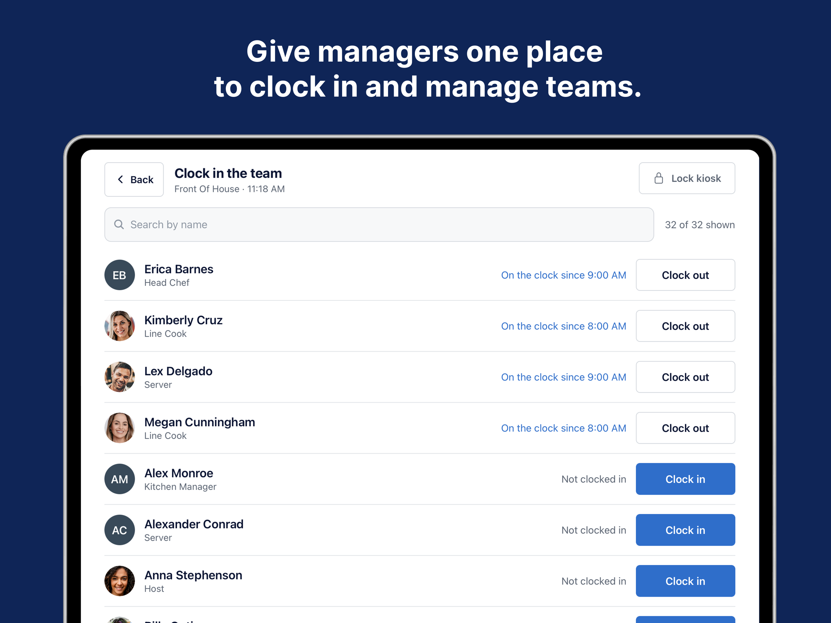 Teamsly Time Clock Kiosk screenshot 4