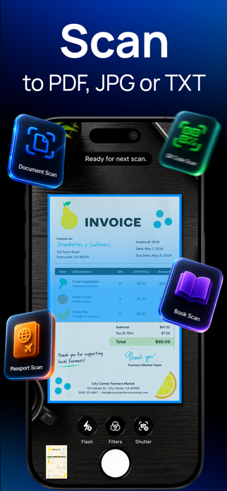 Scanner App - PDF, OCR & Sign Screenshot 1 of 8