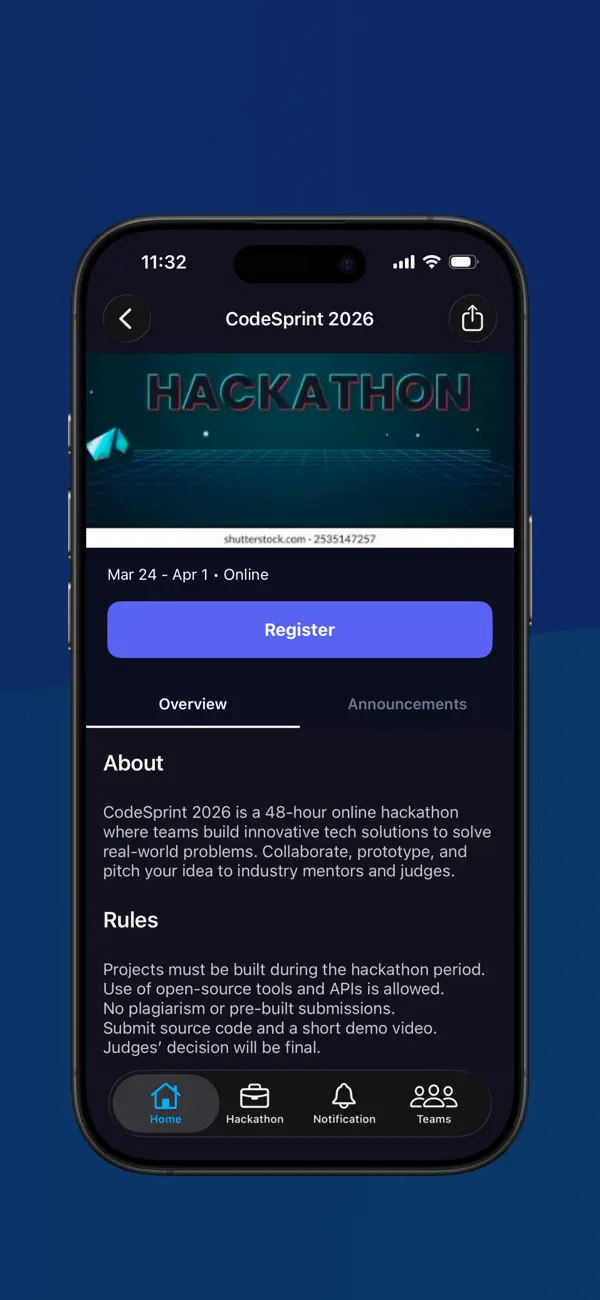 #6. HackMate (iOS) بواسطة: Manik Lakhanpal