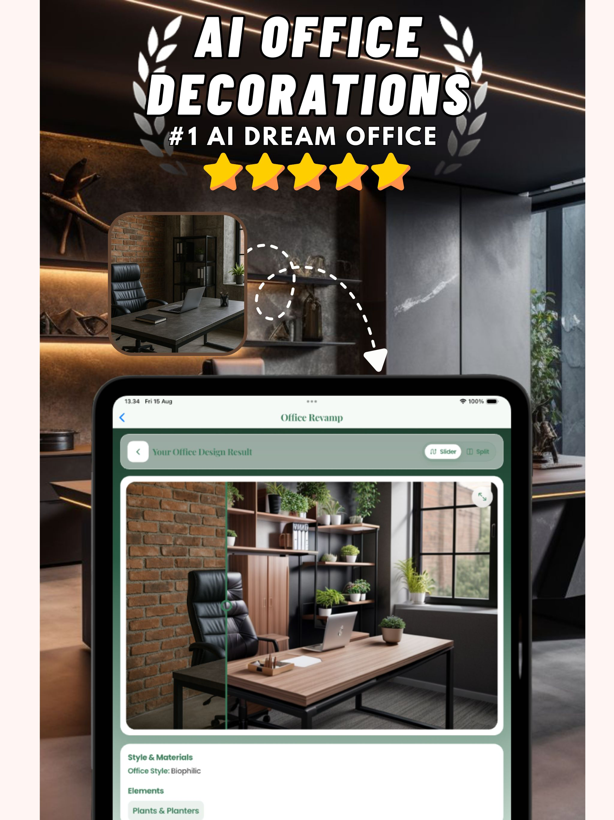 AI Office Room Decoration
