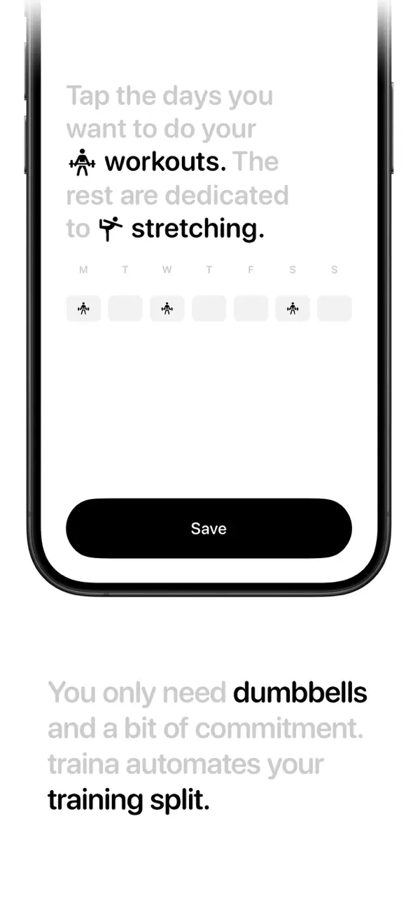 Screenshot #2 pour traina – lift, stretch, repeat