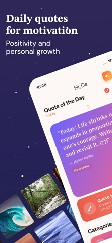 Positive Life Quote Daily iPhone screenshot