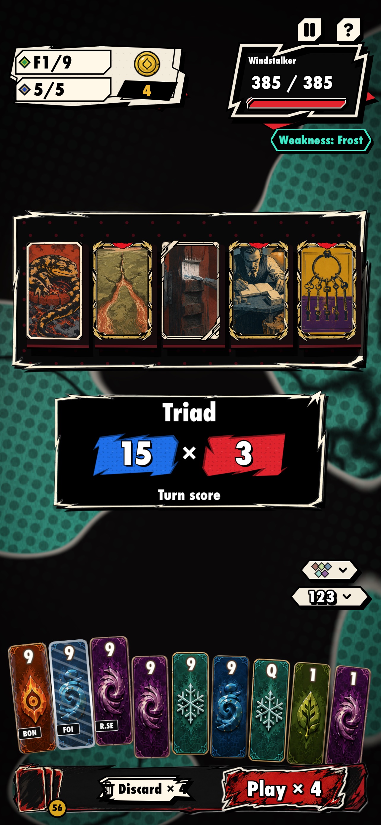 Screenshot 1 of RuneDeep: Soul Card Roguelike