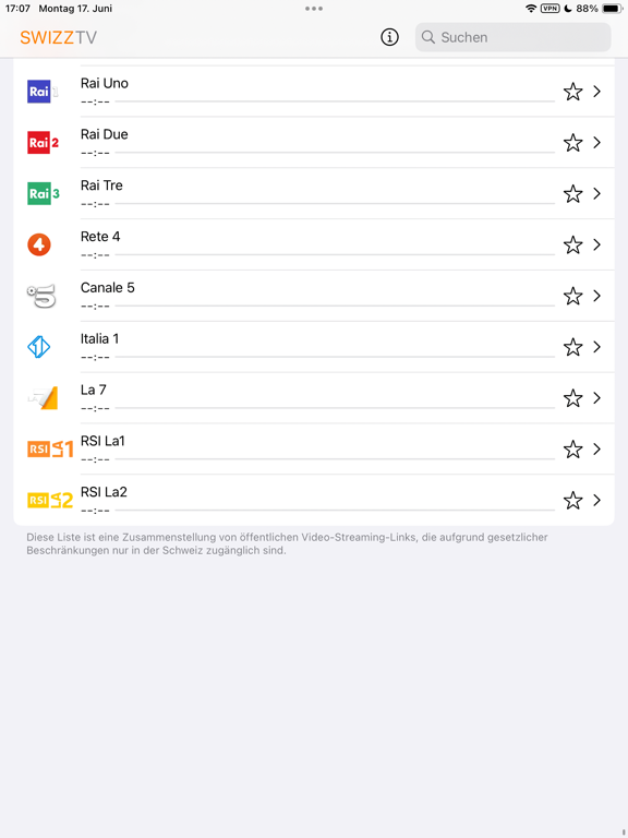 Screenshot #4 for SwizzTV: Swiss TV channels