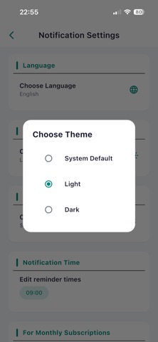 Subscription Assistant screenshot