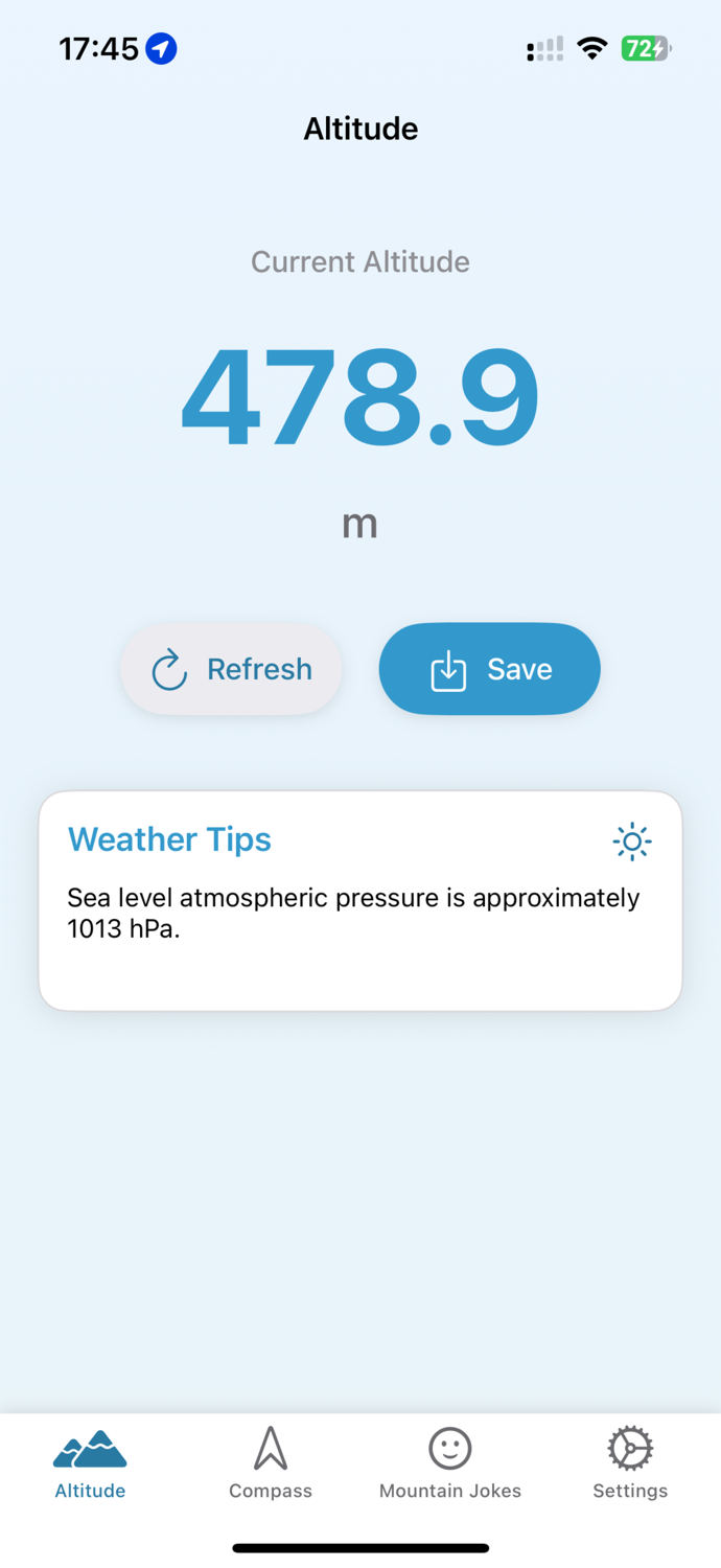 Altimeter-GPS Altitude Compass