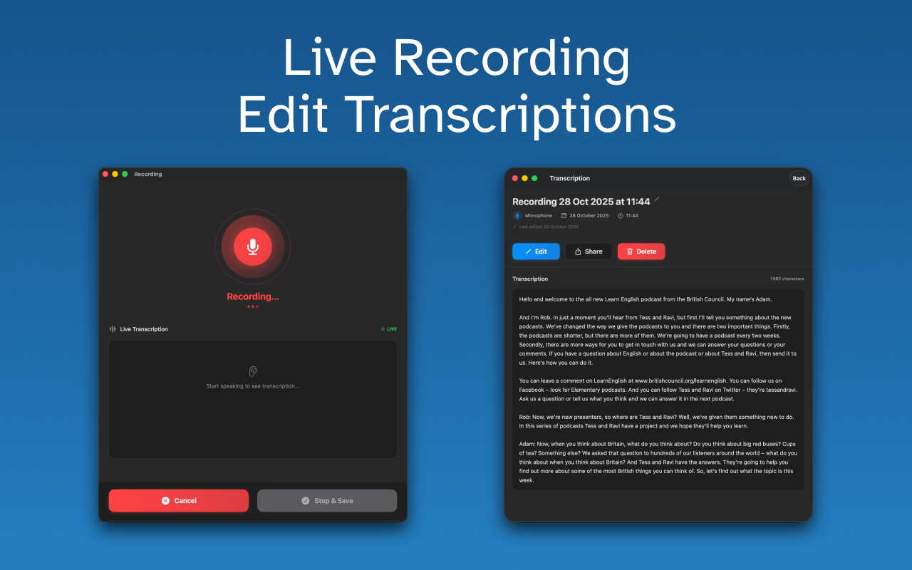 Transcribe Speech Into Text screenshot 8