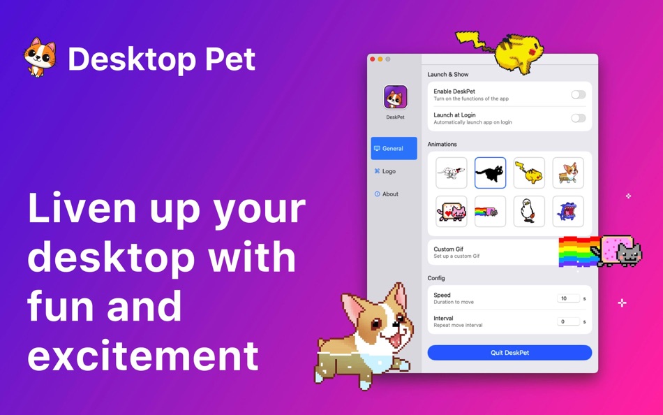 #1. DeskPet - Desktop Pet (macOS) By: 裕涛 兰