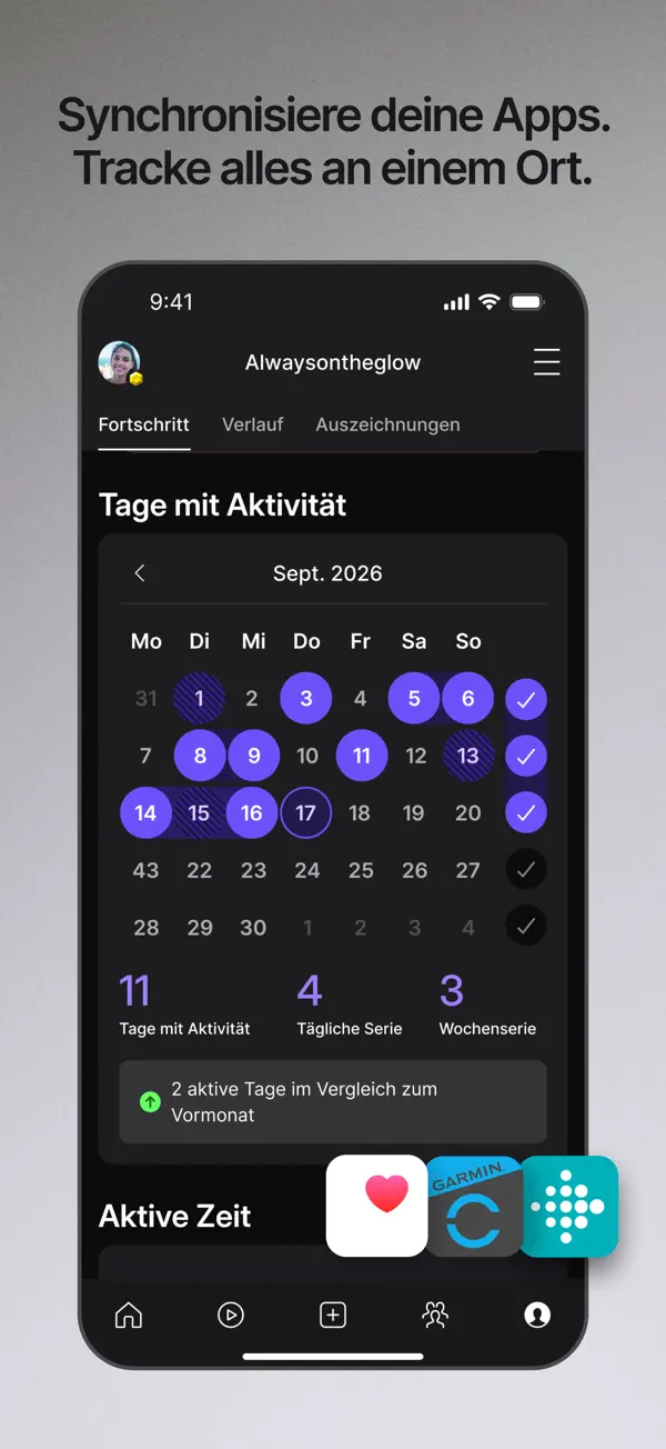 Peloton: Fitness & Workouts iPhone App Screenshot 5 – Gesundheit & Fitness