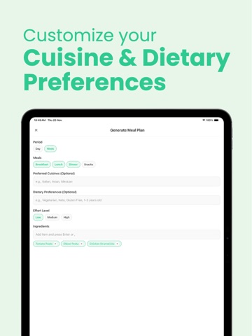 OurMenu - AI Meal Planner ipad screenshot 4