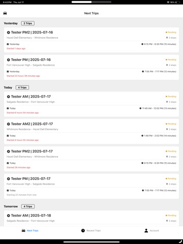 Pawar Driver App iPad screenshot