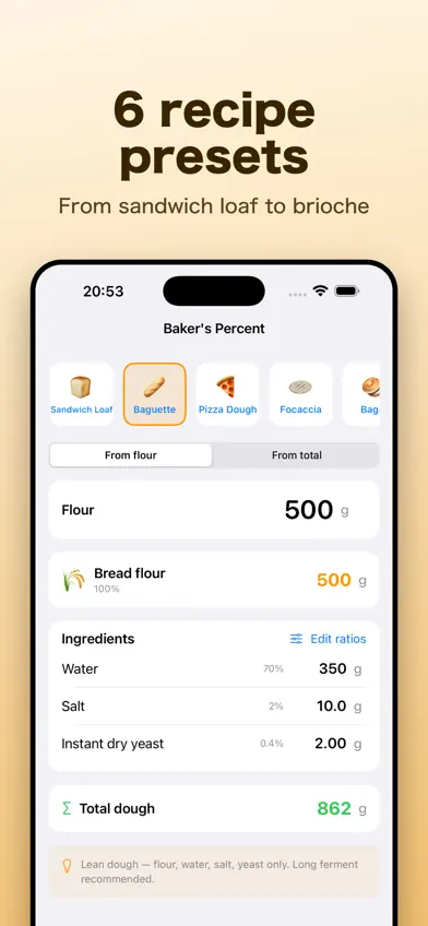 Baker's Percent screenshot 2