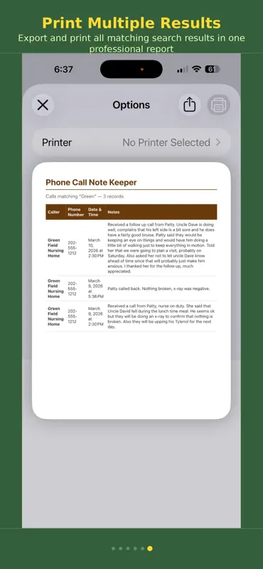 Phone Call Note Keeper screenshot 6 of 6