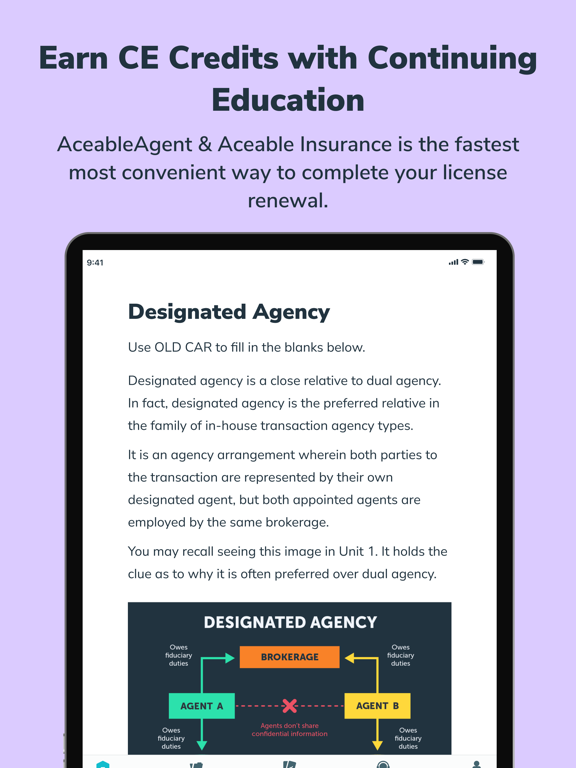 Aceable Real Estate, Insurance iPad screenshot 6 - Education app
