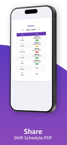 Employee Shift Scheduler screenshot