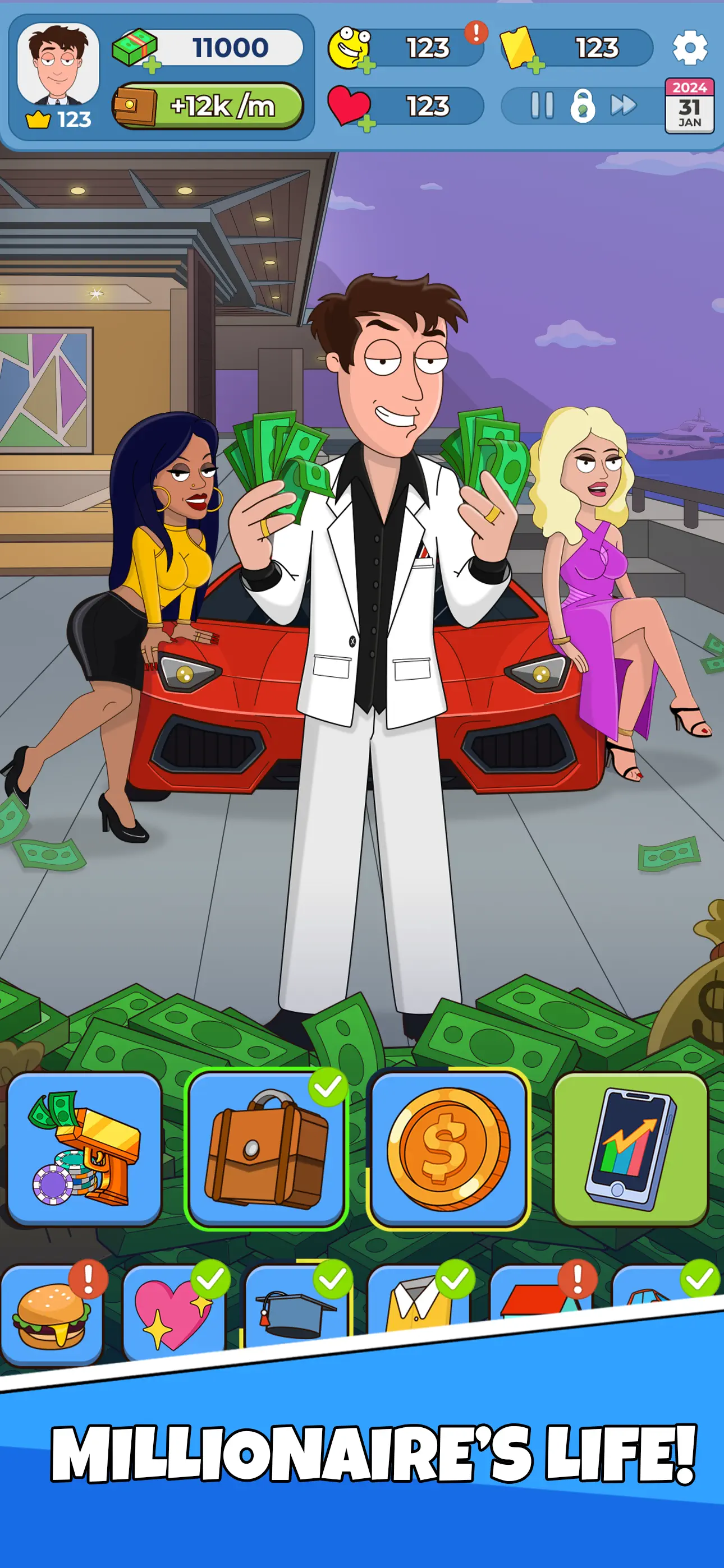 Idle Guy: Life Simulator games screenshot 1