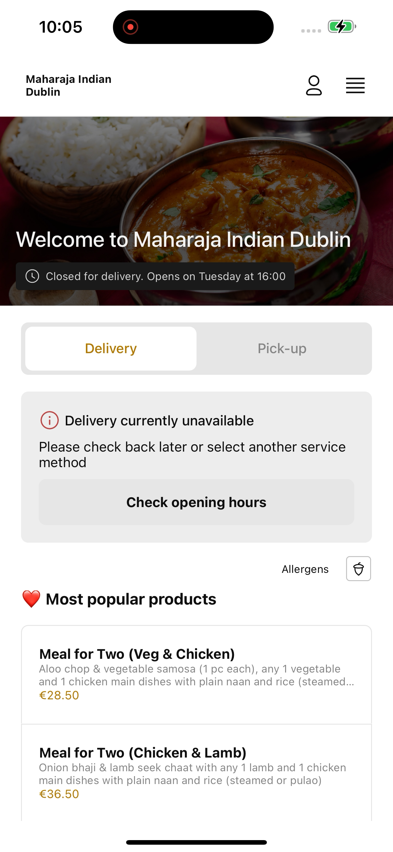 Maharaja Indian Dublin screenshot 6