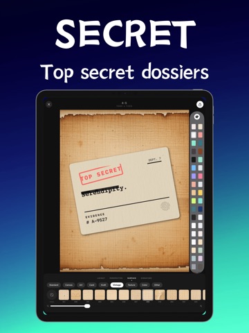 Papier - Vintage Card Maker iPad screenshot