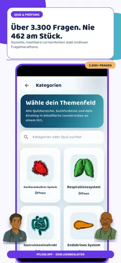 Screenshot von Pflege Examen: Quiz & Lernen auf dem iPhone 3