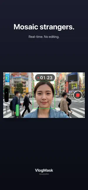 VlogMask: Auto Mosaic Camera screenshot 1