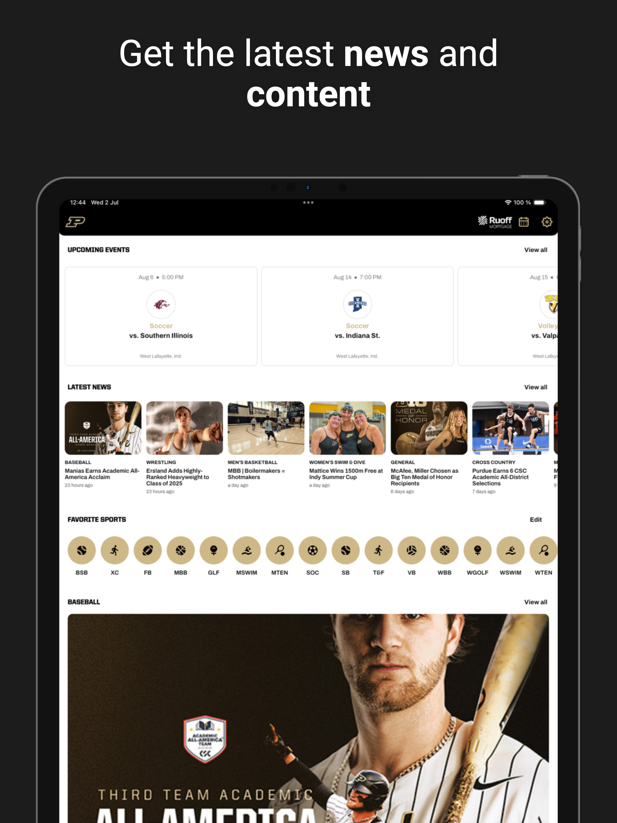 Purdue Athletics screenshot 5