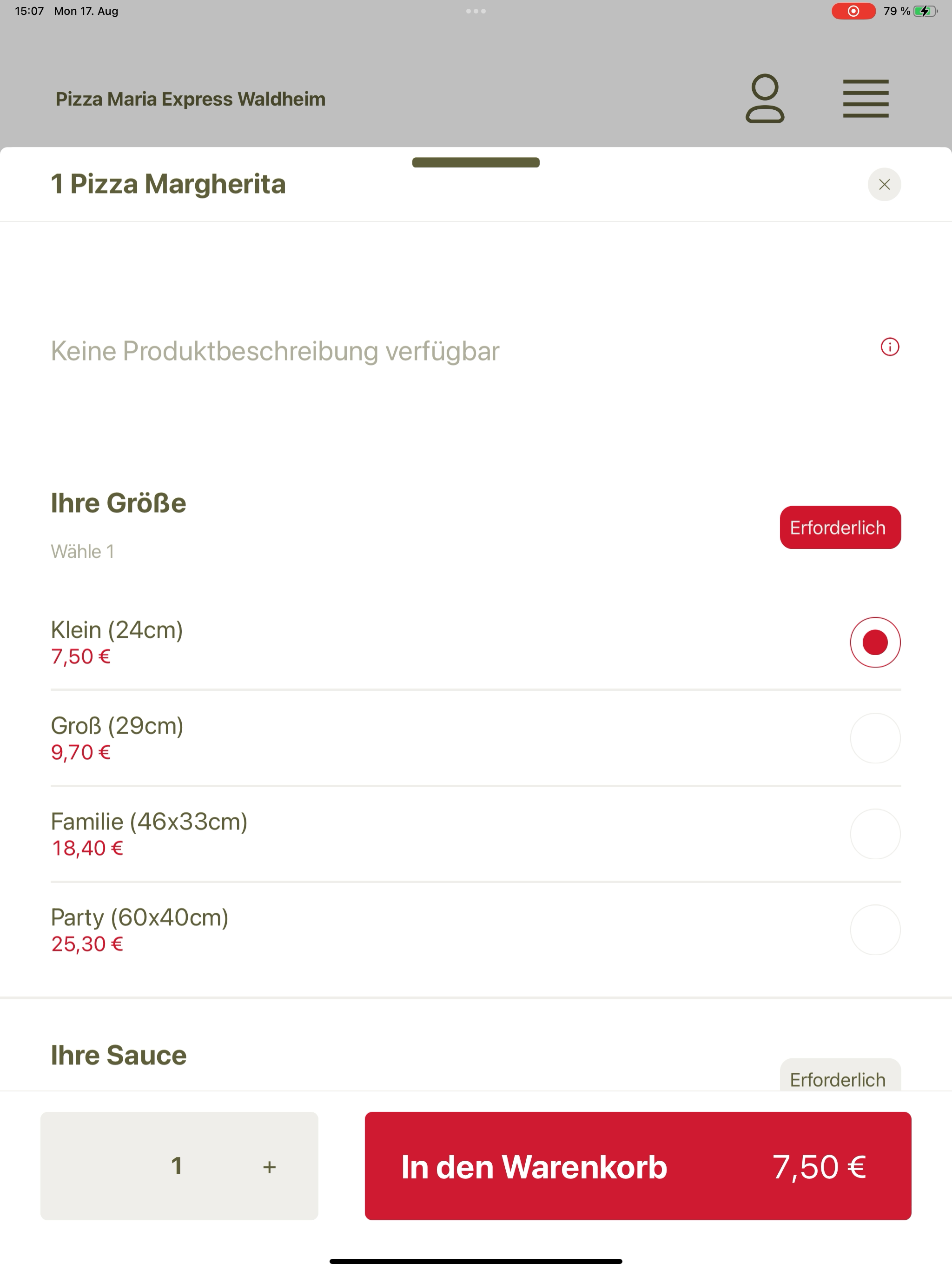 Pizza Maria Express Waldheim screenshot 8