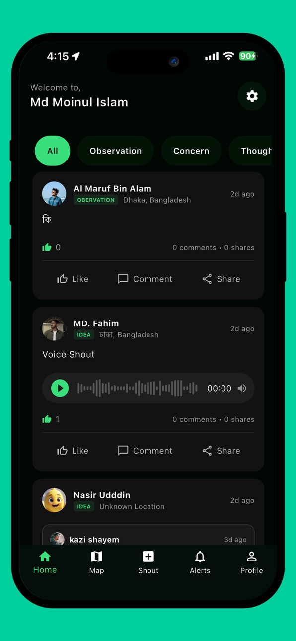 iPhone screenshot