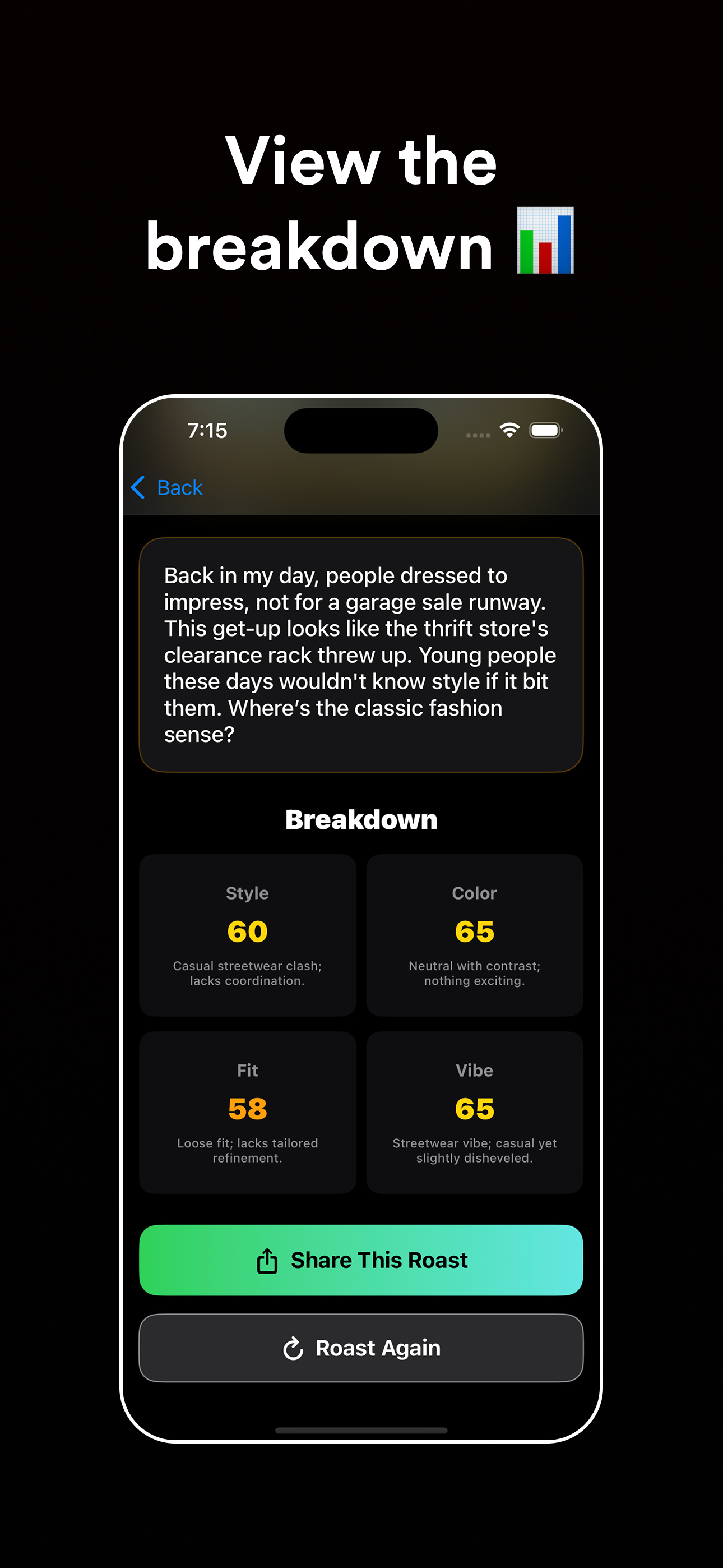 FitRoast - AI Outfit Roaster