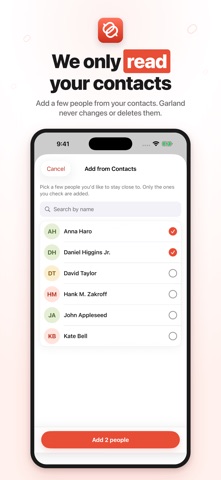 Garland: Keep in Touch & Notes screenshot