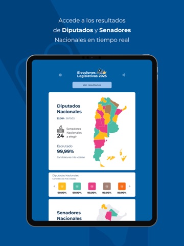 Elecciones Legislativas 2025 iPad screenshot 3