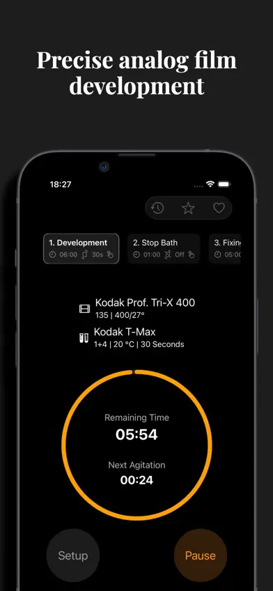 Film Developer Timer Pro screenshot 1