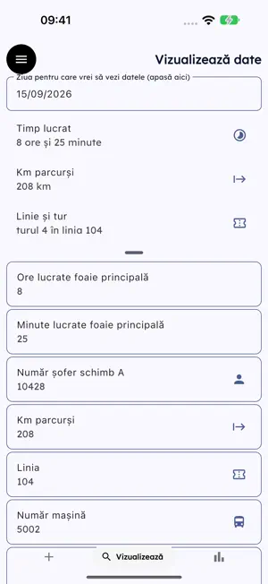 Drivers Data: Virtual logbook screenshot 2
