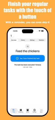 My recurring tasks screenshot