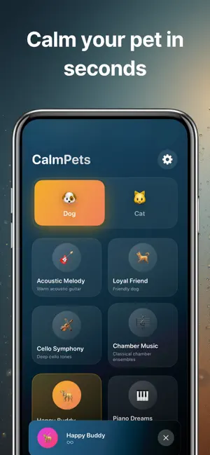 CalmPets Dog Cat Calming Music screenshot 1