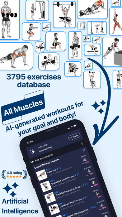 Fitness Planner Gym・Workout AI Screenshot