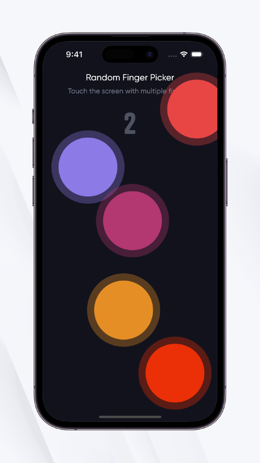 #4. Random Finger Picker Game (iOS) 来自: UGUR DALKIRAN