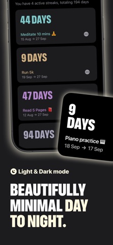 Simple Streak: Habit Tracker iPhone screenshot