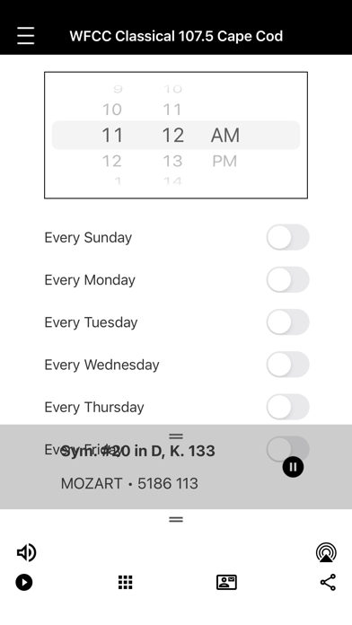 Cape Classical 107.5 - WFCC Screenshot